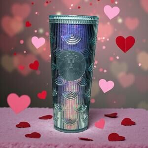 Starbucks Spring 2022 Iridescent Mermaid Scales Venti Tumbler 24oz EUC